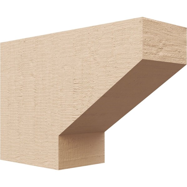 Ekena Millwork 4in. W x 8in. H x 12in. L Clemmons Woodgrain TimberThane Rafter Tail, Primed Tan RFTUR04X08X12CLERCPR - main